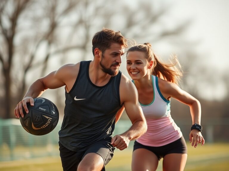 homme et femme qui joue aux basket